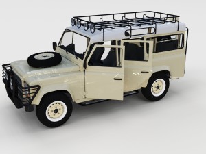 full land rover defender 110 station wagon rev 3D 모델