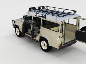 full land rover defender 110 station wagon rev 3D 모델
