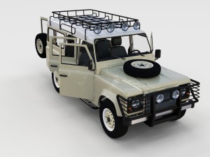 full land rover defender 110 station wagon rev 3D 모델