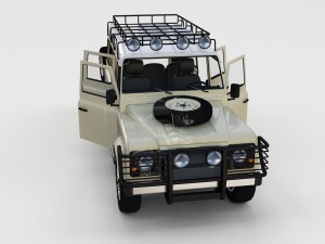 full land rover defender 110 station wagon rev 3D 모델