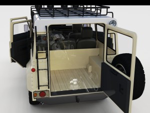 full land rover defender 110 station wagon rev 3D 모델