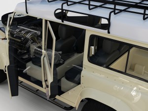 full land rover defender 110 station wagon rev 3D 모델