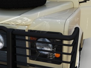 full land rover defender 110 station wagon rev 3D 모델