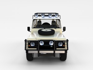 land rover defender 110 station wagon w interior 3D 모델