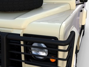 land rover defender 110 station wagon w interior 3D 모델