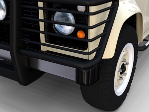 land rover defender 110 station wagon w interior 3D 모델