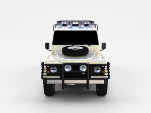 land rover defender 110 station wagon rev 3D 模型