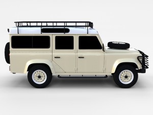 land rover defender 110 station wagon rev 3D Model