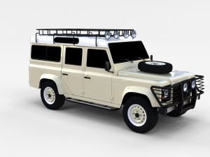 land rover defender 110 station wagon rev 3D Model