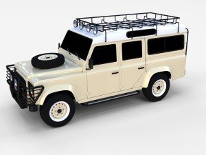 land rover defender 110 station wagon rev 3D Model