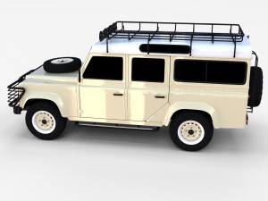 land rover defender 110 station wagon rev 3D Model
