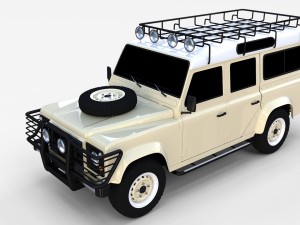 land rover defender 110 station wagon rev 3D Model