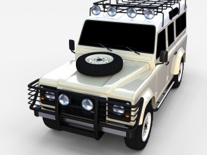 land rover defender 110 station wagon rev 3D Model