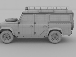 land rover defender 110 station wagon rev 3D Model