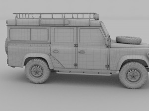 land rover defender 110 station wagon rev 3D Model