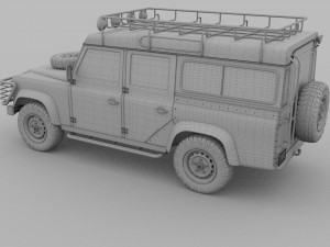 land rover defender 110 station wagon rev 3D Model