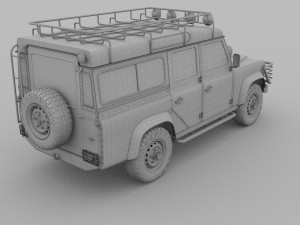 land rover defender 110 station wagon rev 3D Model
