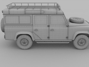 land rover defender 110 station wagon rev 3D Model