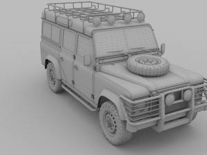 land rover defender 110 station wagon rev 3D Model