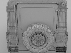 land rover defender 110 station wagon rev 3D Model