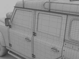 land rover defender 110 station wagon rev 3D Model