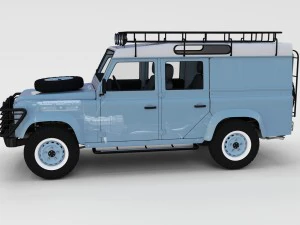 full land rover defender 110 utility station wagon 3D Model