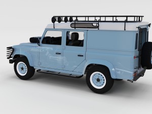 full land rover defender 110 utility station wagon Modello 3D