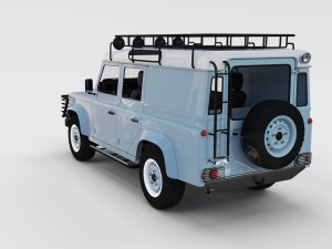 full land rover defender 110 utility station wagon Modello 3D
