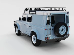 full land rover defender 110 utility station wagon 3D Model