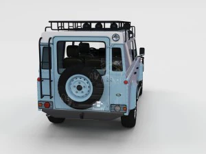 full land rover defender 110 utility station wagon 3D Model
