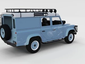 full land rover defender 110 utility station wagon 3D Model