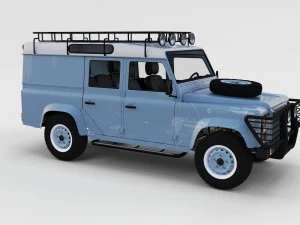 full land rover defender 110 utility station wagon 3D Model