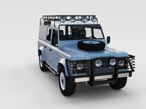 full land rover defender 110 utility station wagon Modello 3D