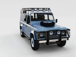 full land rover defender 110 utility station wagon 3D Model