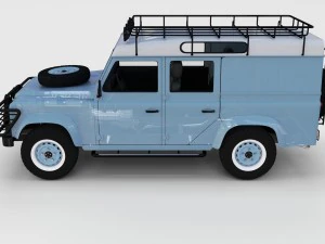 full land rover defender 110 utility station wagon 3D Model