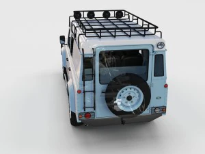 full land rover defender 110 utility station wagon 3D Model