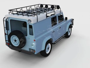 full land rover defender 110 utility station wagon 3D Model