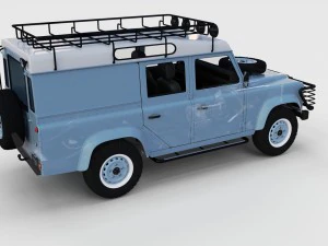 full land rover defender 110 utility station wagon 3D Model