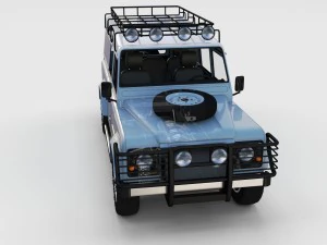 full land rover defender 110 utility station wagon 3D Model