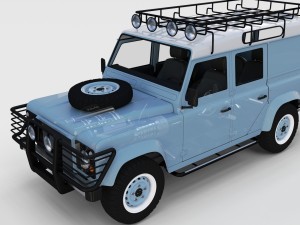 full land rover defender 110 utility station wagon Modello 3D