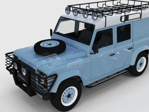 full land rover defender 110 utility station wagon 3D Model