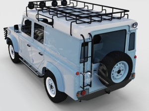 full land rover defender 110 utility station wagon Modello 3D