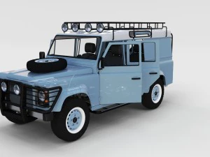 full land rover defender 110 utility station wagon 3D Model