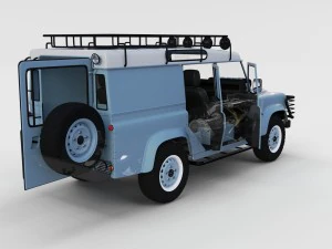 full land rover defender 110 utility station wagon 3D Model