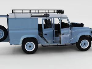 full land rover defender 110 utility station wagon 3D Model