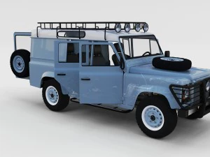 full land rover defender 110 utility station wagon 3D Model