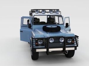 full land rover defender 110 utility station wagon Modello 3D