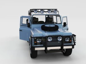 full land rover defender 110 utility station wagon 3D Model