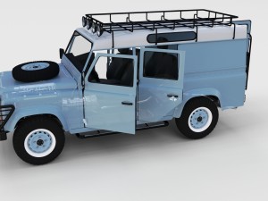 full land rover defender 110 utility station wagon Modello 3D