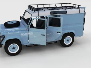 full land rover defender 110 utility station wagon 3D Model